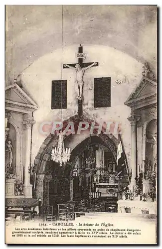 Cartes postales Carolles Interieur de L'Eglise