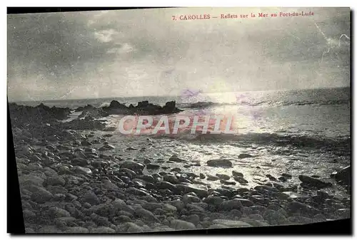 Cartes postales Carolles Reflets sur la mer au Port de Lude