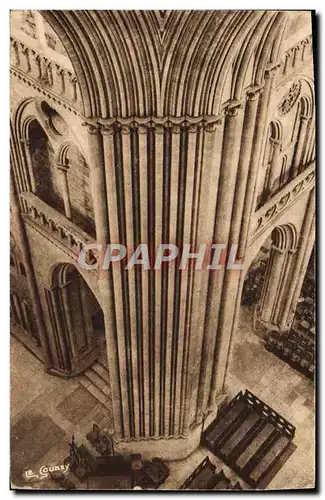 Ansichtskarte AK Cathedrale De Coutances Colonnade de la tour central