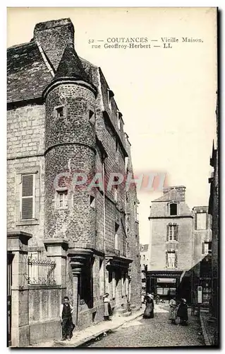 Cartes postales Coutances Vieille Maison rue Geoffroy Herbert