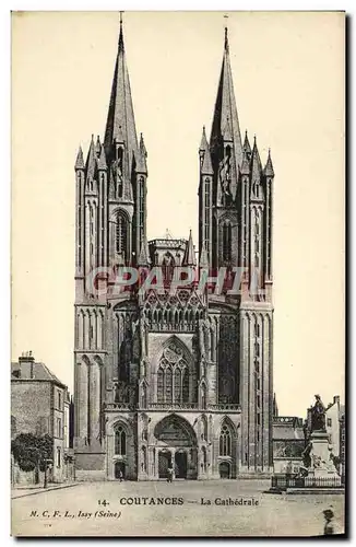 Cartes postales Coutances La Cathedrale