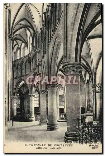 Cartes postales Cathedrale De Coutances Interieur