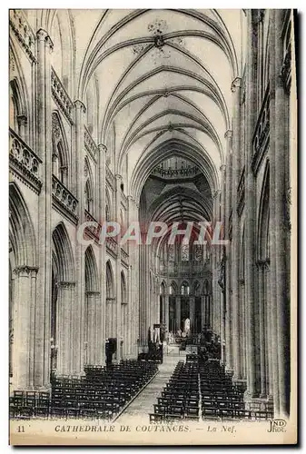 Cartes postales Cathedrale De Coutances La nef