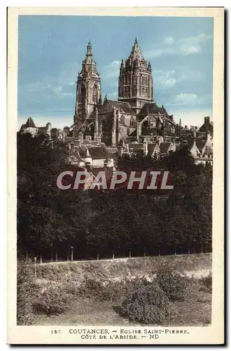 Cartes postales Coutances Eglise Saint Pierre Cote De l'Abside