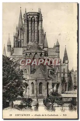 Ansichtskarte AK Coutances Abside De La Cathedrale