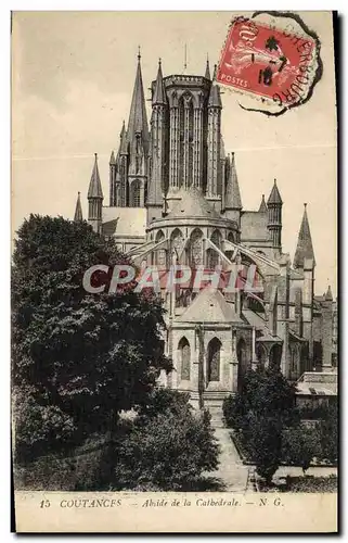 Ansichtskarte AK Coutances Abside De La Cathedrale