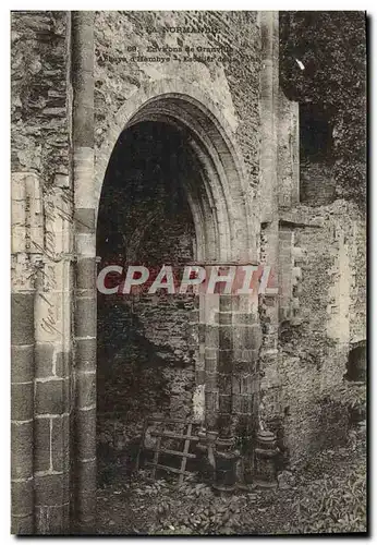 Cartes postales Environs De Granville Abbaye d'Hambye Escalier de la tour