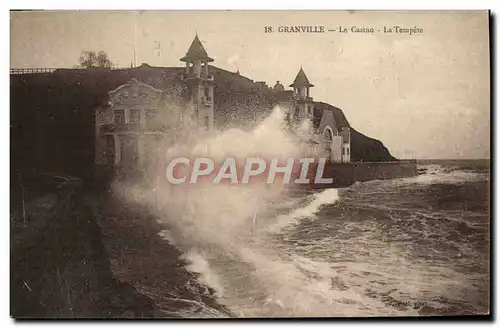 Cartes postales Granville Le Casino La Tempete