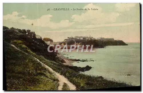 Cartes postales Granville Le Sentier De la Falaise