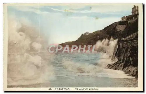 Cartes postales Granville Un Jour De Tempete