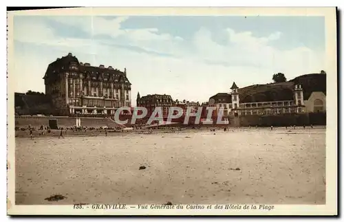 Cartes postales Granville Vue Generale Du Casino Et Des Hotels De La Plage