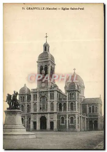 Cartes postales Granville Eglise Saint Paul