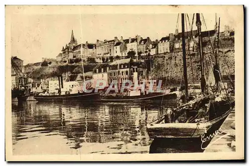 Cartes postales Granville Le Port Bateaux