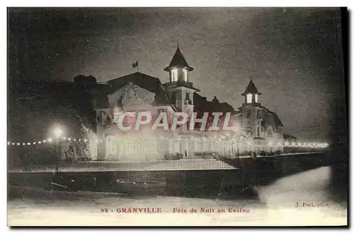 Cartes postales Granville Fete de Nuit au Casino