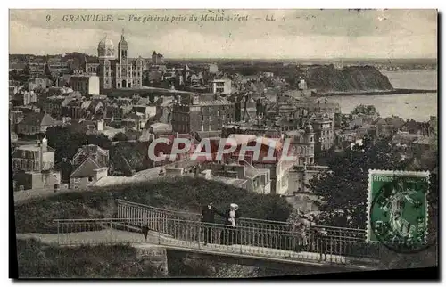 Cartes postales Granville Vue Generale prise du Moulin a Vent