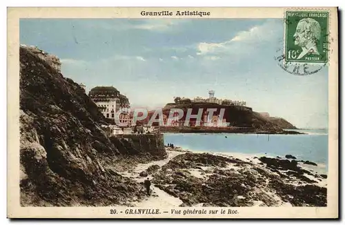 Ansichtskarte AK Granville Vue generale sur le Roc