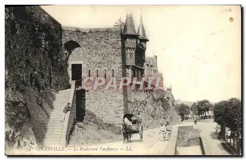 Cartes postales Granville Le Boulevard Vaufleury