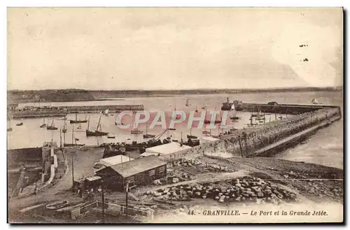 Ansichtskarte AK Granville Le Port et la Grande Jetee