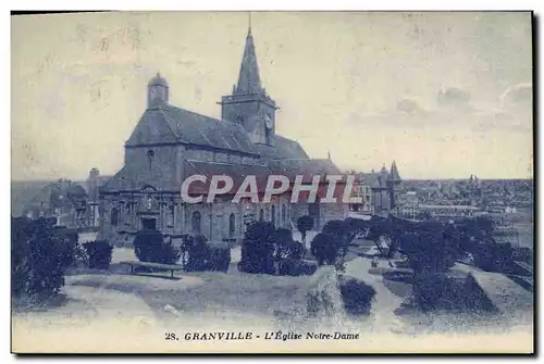 Ansichtskarte AK Granville L&#39Eglise Notre Dame