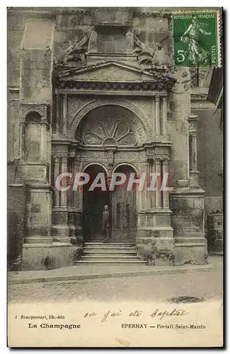 Cartes postales Epernay Portail Saint Martin