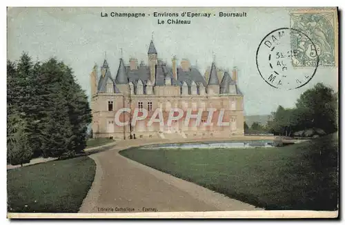 Cartes postales Environs d&#39Epernay Boursault Le chateau