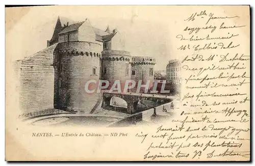 Cartes postales Nantes L&#39Entree Du Chateau