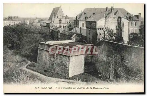 Ansichtskarte AK Nantes Vue d&#39Ensemble Du Chateau De la Duchesse Anne