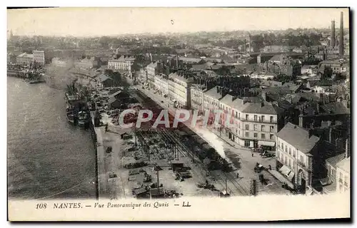 Ansichtskarte AK Nantes Vue Panoramique Des Quais