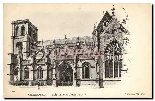 Ansichtskarte AK Cherbourg L&#39Eglise De la Sainte Trinite