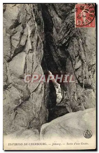 Cartes postales Environs De Cherbourg Jobourg Sorthe D'une Grotte