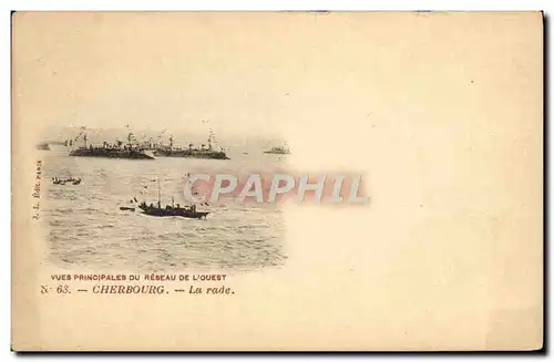 Cartes postales Cherbourg La Rade Bateaux