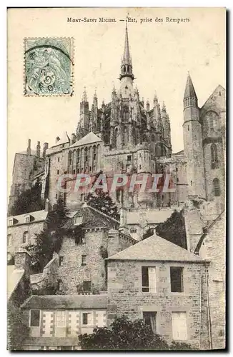 Cartes postales Mont Saint Michel Est Prise Des Remparts