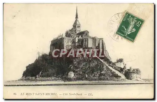 Ansichtskarte AK Le Mont Saint Michel Cote Nord Ouest