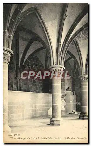 Cartes postales Abbaye Du Mont Saint Michel Salle Des Chevaliers