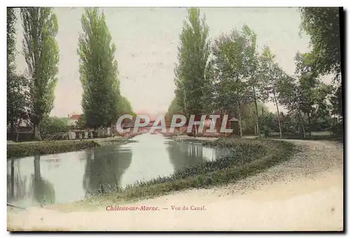 Ansichtskarte AK Chalons Sur Marne Vue Du Canal
