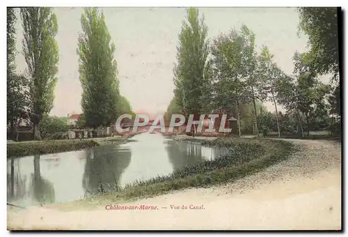 Cartes postales Chalons Sur Marne Vue Du Canal