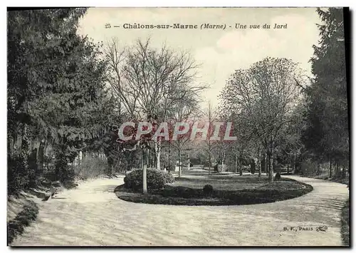 Ansichtskarte AK Chalons Sur Marne Une Vue Du Jard