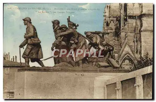 Cartes postales Chalons Sur Marne La Releve Gaston Broquet Militaria