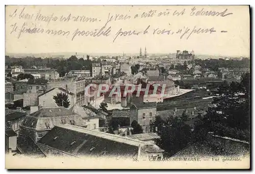 Cartes postales Chalons Sur Marne Vue Generale