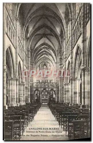 Cartes postales Chalons Sur Marne interieur De Notre Dame De l'Epine