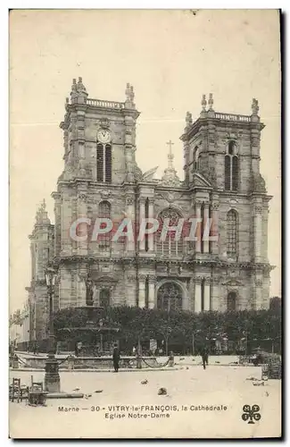 Cartes postales Vitry Le Francois La Cathedrale Eglise Notre Dame