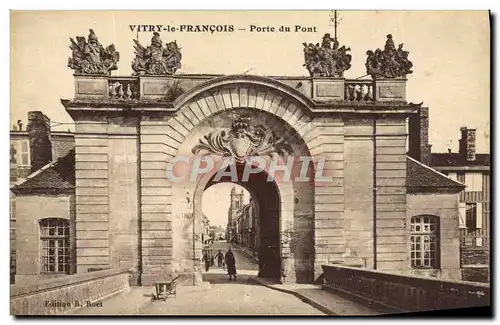 Cartes postales Vitry Le Francois Porte Du Pont