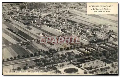 Cartes postales ourmelon Le Grand Et Le Camp De Chalons Vue Prise En Avion