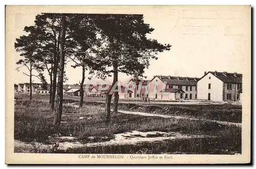 Ansichtskarte AK Camp De Mourmelon Quartiers Joffre Et Foch Militaria