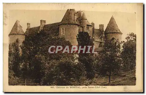 Ansichtskarte AK Chateau De Montal Pres Saint Cere