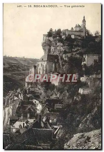 Cartes postales Rocamadour Vue Generale