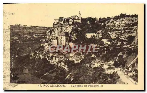Cartes postales Rocamadour Vue Prise De l&#39Hospitalet