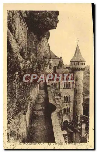 Ansichtskarte AK Rocamadour Le Chemin De Ronde