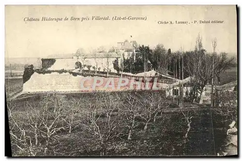 Cartes postales Chateau Historique De Born Pres Villereal