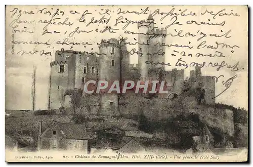 Cartes postales Chateau De Bonnaguil Vue Generale